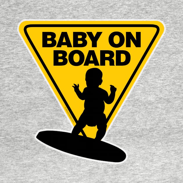 Baby on (Surf) Board by eBrushDesign